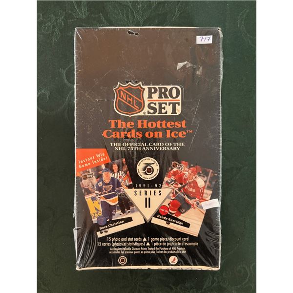 1991-92 Pro-Set Series 2 - Factory Sealed Hockey Card Box