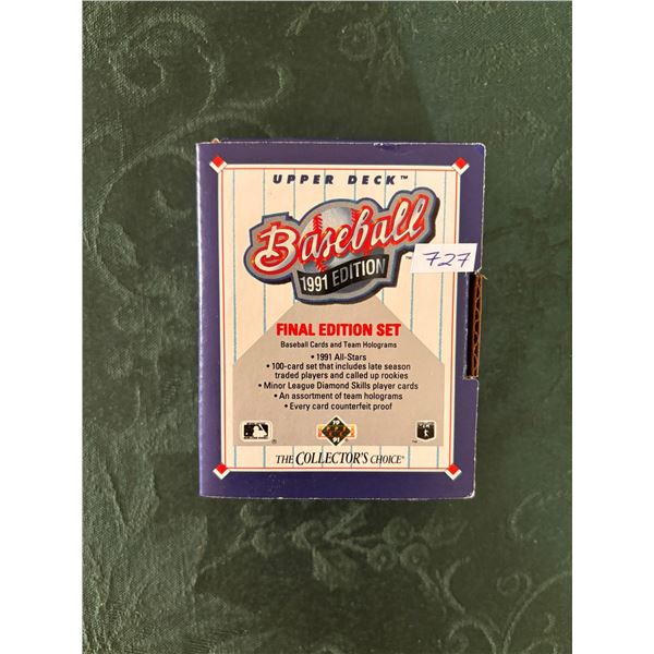 1991 Upper Deck Baseball Final Edition Set