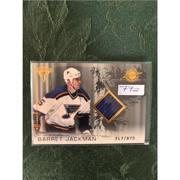 Barret Jackman - Jersey Card