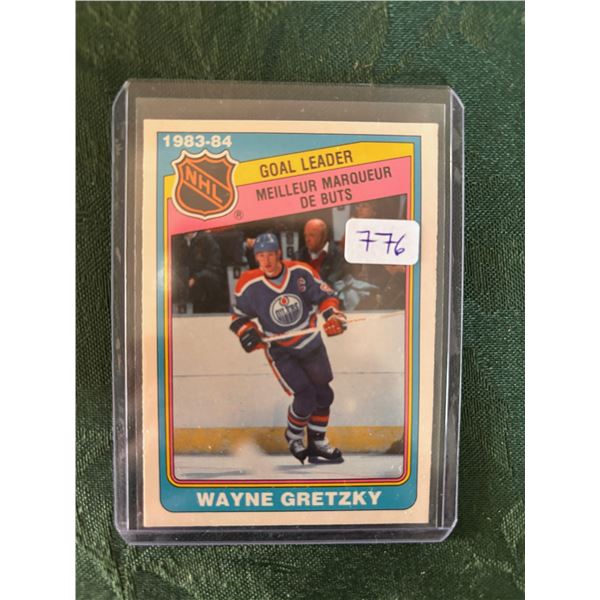 Wayne Gretzky - 1983-84 Goal Leader - Hockey Card