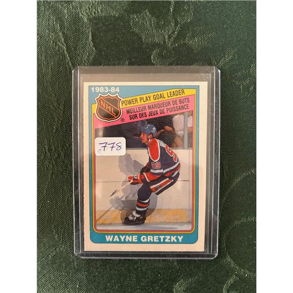 Wayne Gretzky - 1983-84 Power Play Goal Leader - Hockey Card