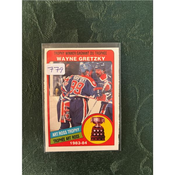 Wayne Gretzky - 1983-84 Art Ross Trophy - Hockey Card