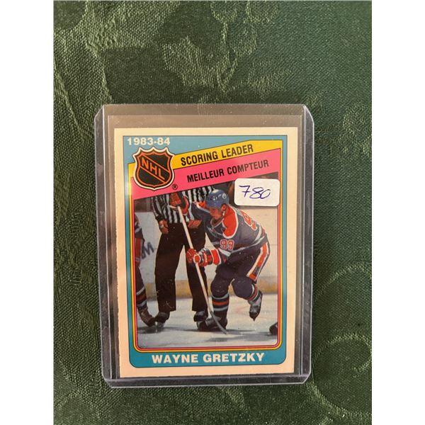 Wayne Gretzky - 1983-84 Scoring Leader - Hockey Card