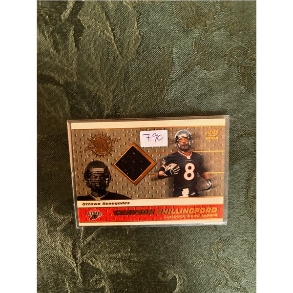 Grayson Shillingford - CFL Jersey Card