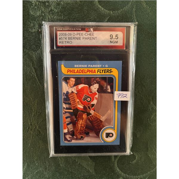 2008-09 OPC Retro Bernie Parent - Graded Near Gem Mint