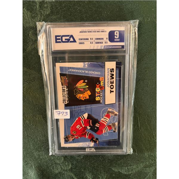 2008-09 Upper Deck Jonathan Toews Stick-Ums - Graded Mint
