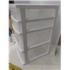 Image 2 : Plastic drawer set, 4 drawers, 16x13x25"