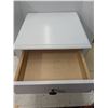 Image 3 : Wooden end table/cabinet with one drawers, 16x16x21.5"