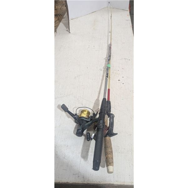 2 fishing rods and reels