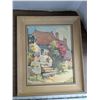 Image 2 : 2 Vintage water colors, signature covered by frames