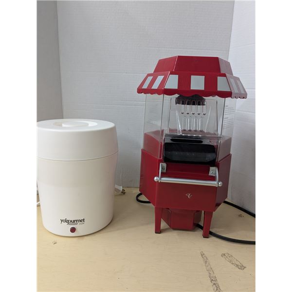 Yogourmet, complete kit. with popcorn maker