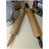 Image 4 : Kitchenware, pudding steamer, rolling pins, cookie cutters, scale