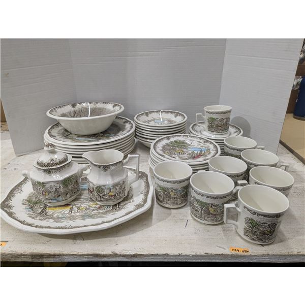 8 setting China set, complete, "Kingston"