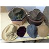 Image 1 : Hat lot, Vintage mens and womens hats, with hat boxes