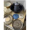 Image 2 : Vintage kitchenware, enamel ware, silver plated plate, folding 3 tier service tray, etc