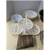 Image 3 : Vintage kitchenware, enamel ware, silver plated plate, folding 3 tier service tray, etc