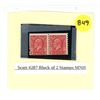 Image 1 : Canada Stamp Scott #207 Block of (2) Stamps MNH
