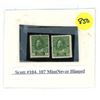 Image 1 : Canada Stamps Scott #104 & #107 Mint Never Hinged