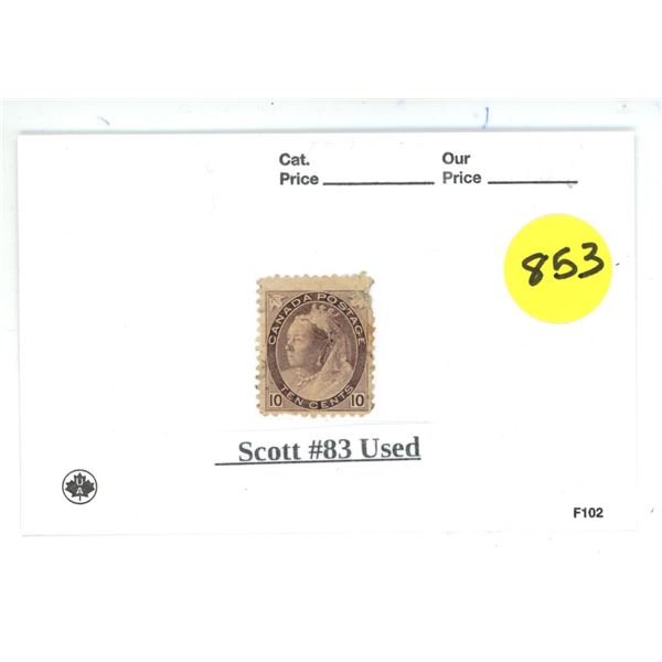 Canada Stamp Scott #83 Used