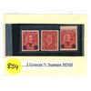 Image 1 : (3) Canada George V Stamps MNH
