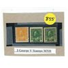 Image 1 : (3) Canada George V Stamps MNH