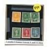 Image 1 : (6) Canada Stamps - George V and VI Mint