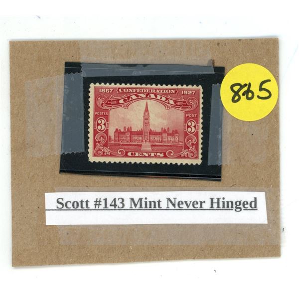 Canada Stamp - Scott #143 Mint Never Hinged