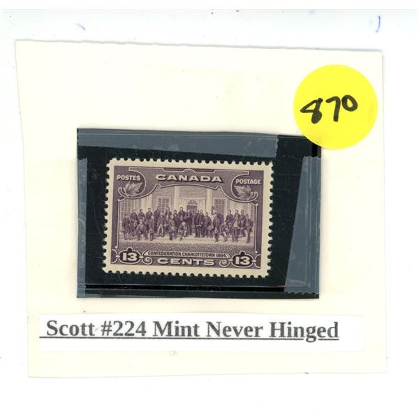 Canada Stamp - Scott #224 Mint Never Hinged