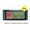 Image 1 : (3) Canada Stamps - George V Mint Never Hinged