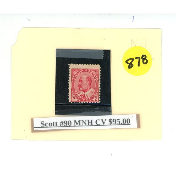 Canada Stamp - Scott #90 MNH CV $95.00