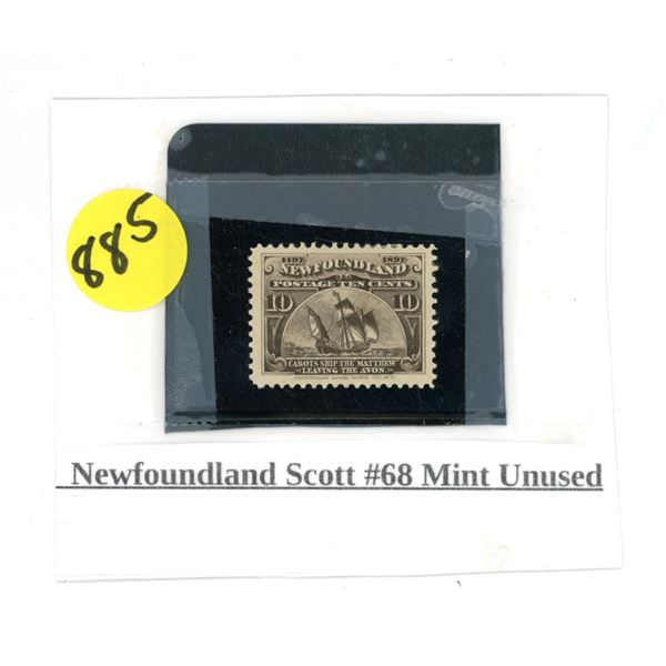 Newfoundland Stamp - Scott #68 Mint Unused