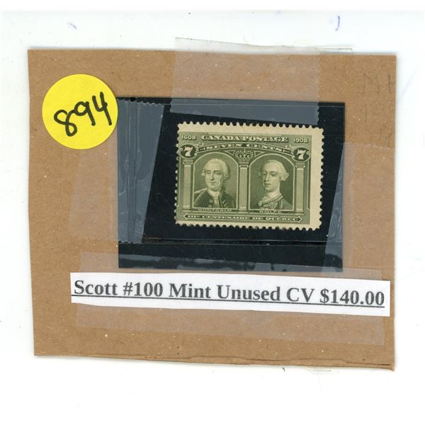 Canada Stamp - Scott #100 Mint Unused CV $140.00