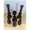 Image 1 : Red glass tableware set
