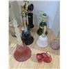 Image 2 : Vintage avon perfume bottles, bells, clocks, and phones