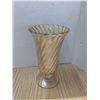 Image 2 : Amber/brown glass bowl and vase