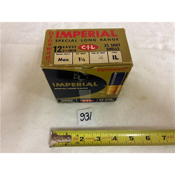 Full Box CIL Imperial 12ga 2 ¾” Shot Shell