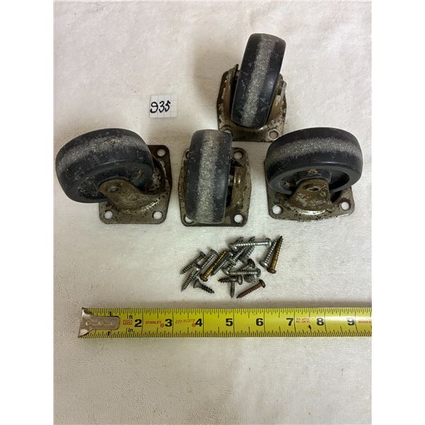 (4) 3” Swivel Casters