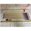 Image 1 : (6) Wood Arrows (Red, White, & Blue)