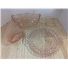 Image 1 : Pink depression style glass dishes