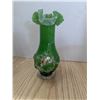 Image 2 : 2 colored glass sculpted vases