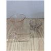 Image 1 : Pink reproduction depression glass dishes