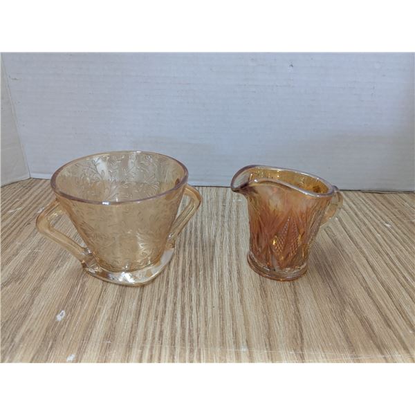 Brown reproduction depression style glass
