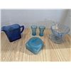 Image 1 : Blue glass dishes