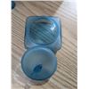 Image 5 : Blue glass dishes