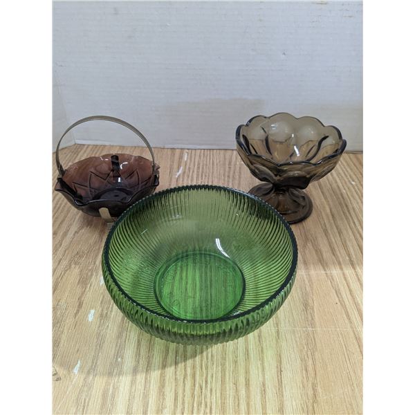 3 reproduction depression glass