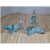 Image 1 : 4 glass sculptures, sea lions and penguins
