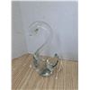Image 4 : 4 glass sculptures, swan and birds