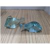Image 3 : 4 glass sculptures, dolphin and fish