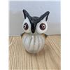 Image 2 : 2 colored glass sculptures, bear and owl