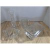 Image 1 : 4 clear glass tableware dishes